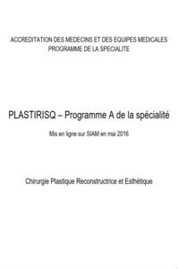 PLASTIRISQ – Programme A de la spécialité