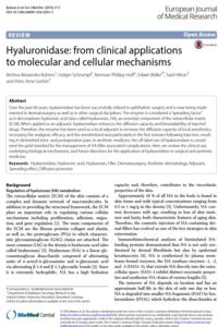 Hyaluronidase from clinical applications