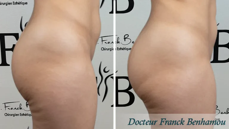 Photos avant/après lipofilling des fesses