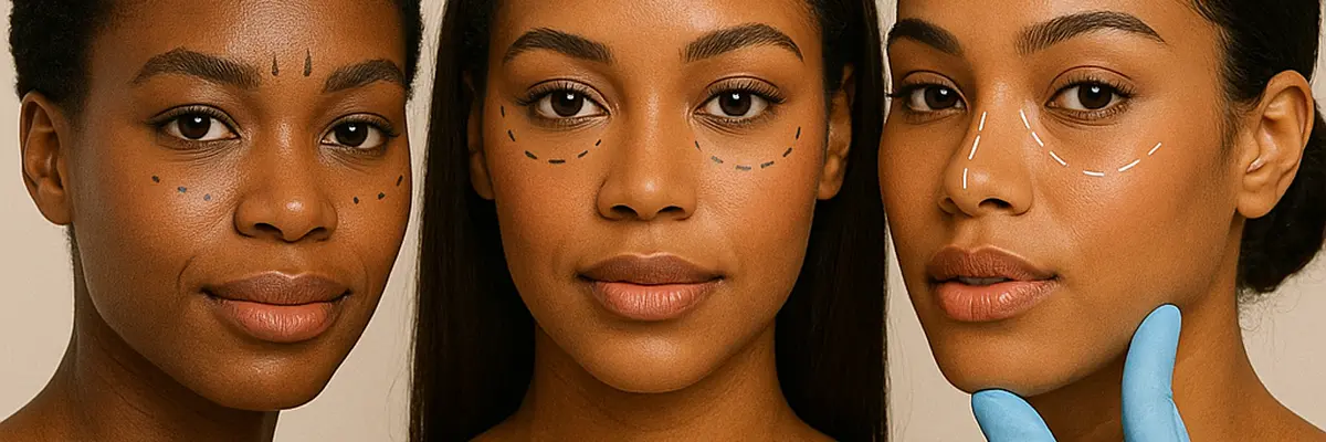 Chirurgie esthétique : spécificités des peaux noires et mates.
