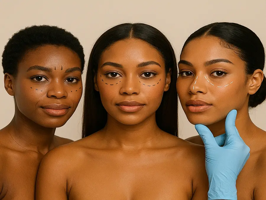 Chirurgie esthétique : spécificités des peaux noires et mates.